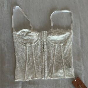 Elegant Lace Bustier Top